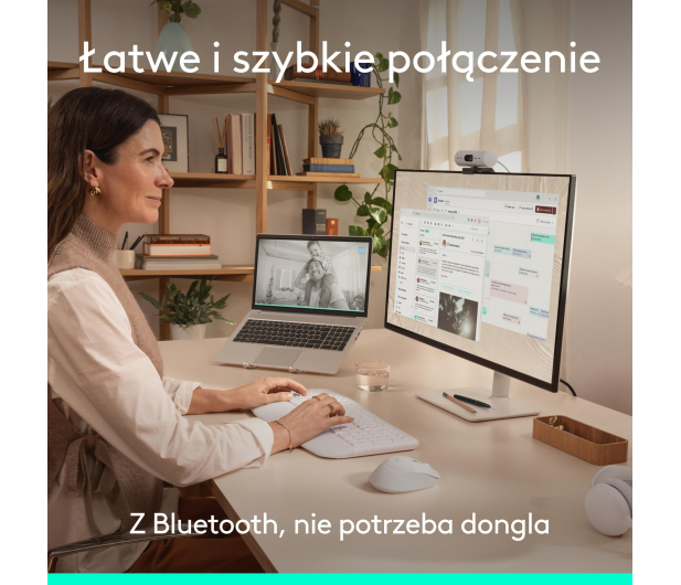 Logitech Signature Comfort Plus MK880 biały - 1533425 - zdjęcie 8
